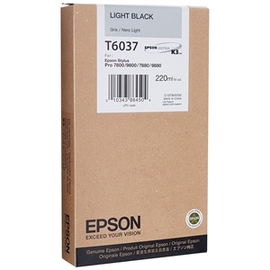 Epson Light Black T6037 - 220 ml inktpatroon